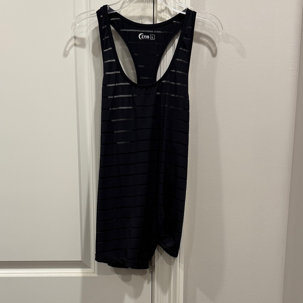 Elegant Black Striped Tank Top